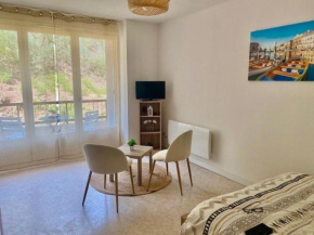 Studio confortable avec balcon, WIFI, proche cures - FR-1-703-190